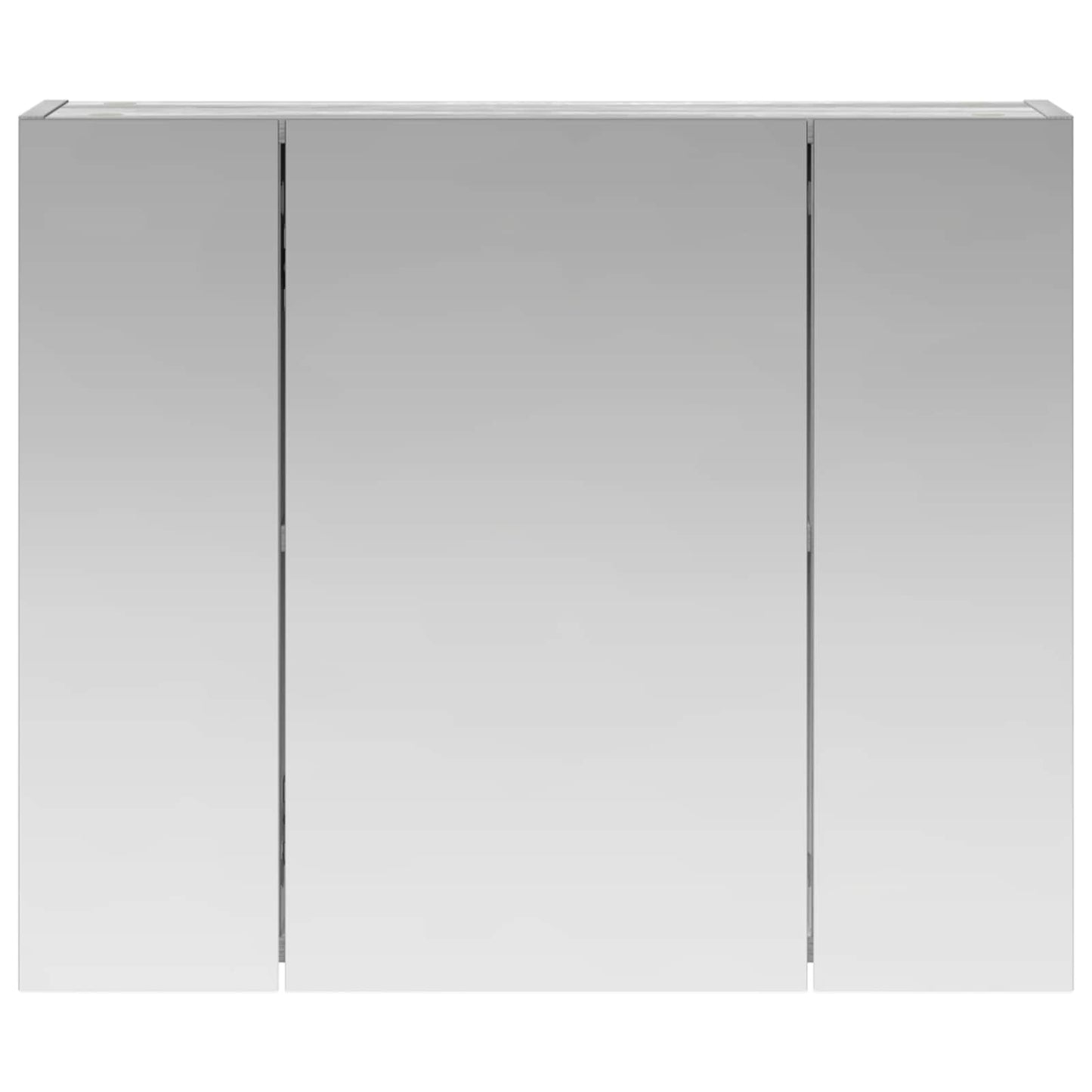 vidaXL Bathroom Mirror Cabinet Grey Sonoma 60 x 14.5 x 50 cm