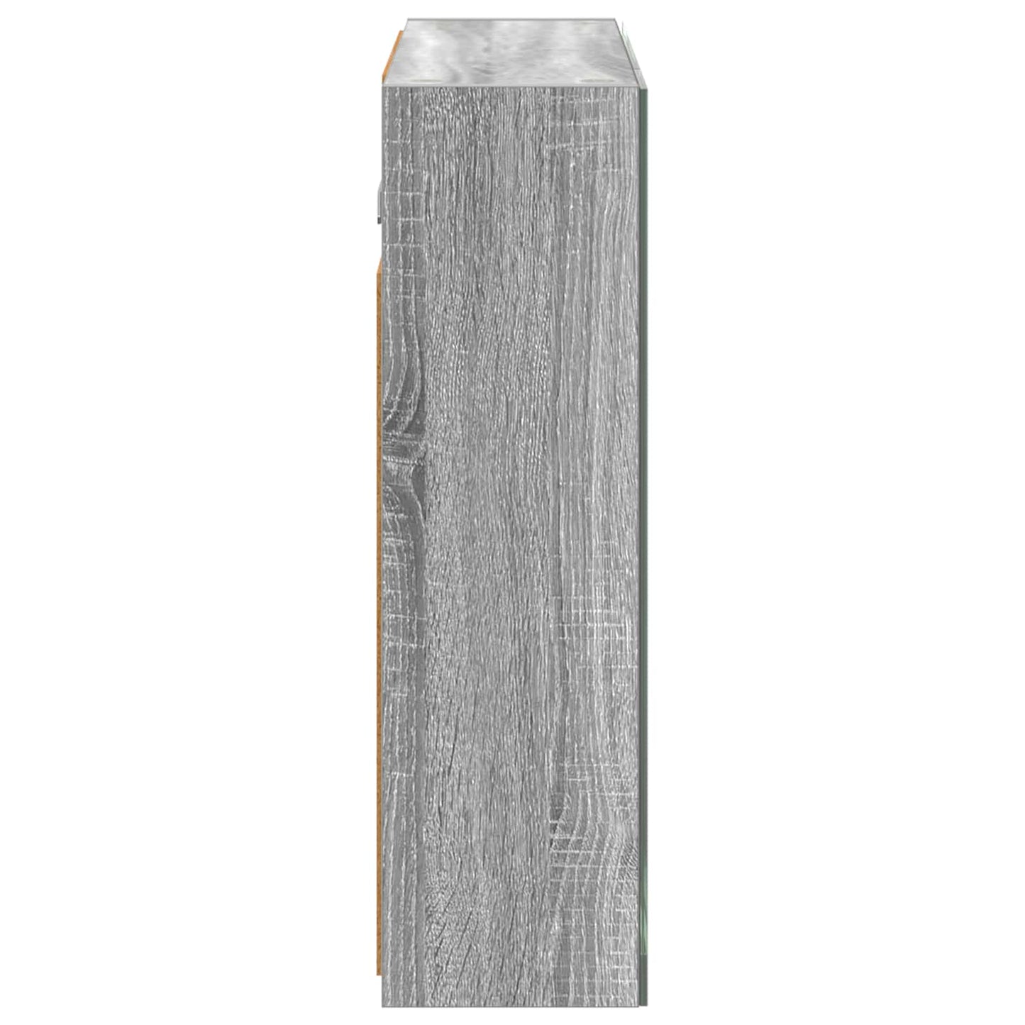 vidaXL Bathroom Mirror Cabinet Grey Sonoma 60 x 14.5 x 50 cm