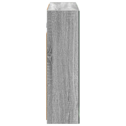 vidaXL Bathroom Mirror Cabinet Grey Sonoma 60 x 14.5 x 50 cm