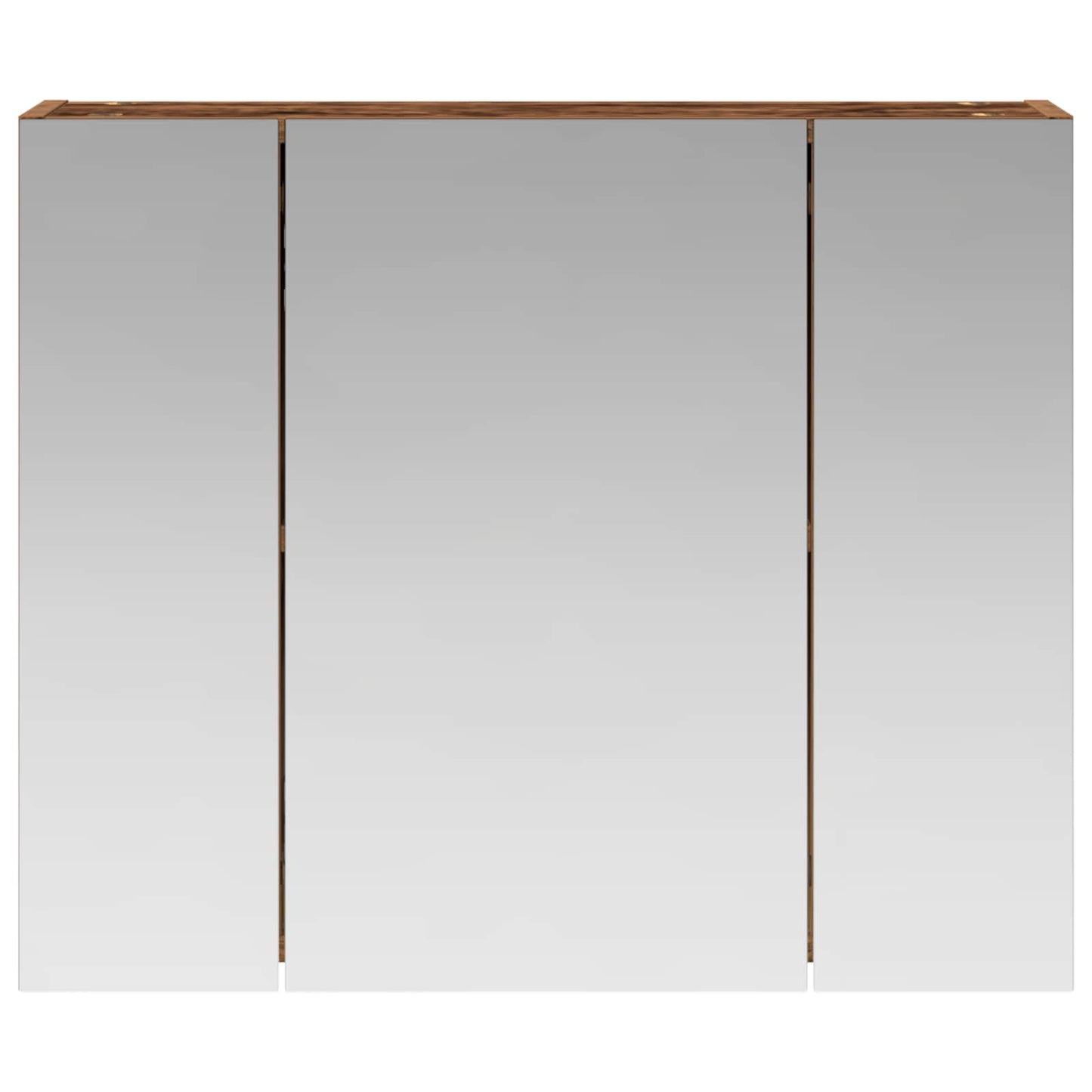vidaXL Bathroom Mirror Cabinet Old Wood 60 x 14.5 x 50 cm