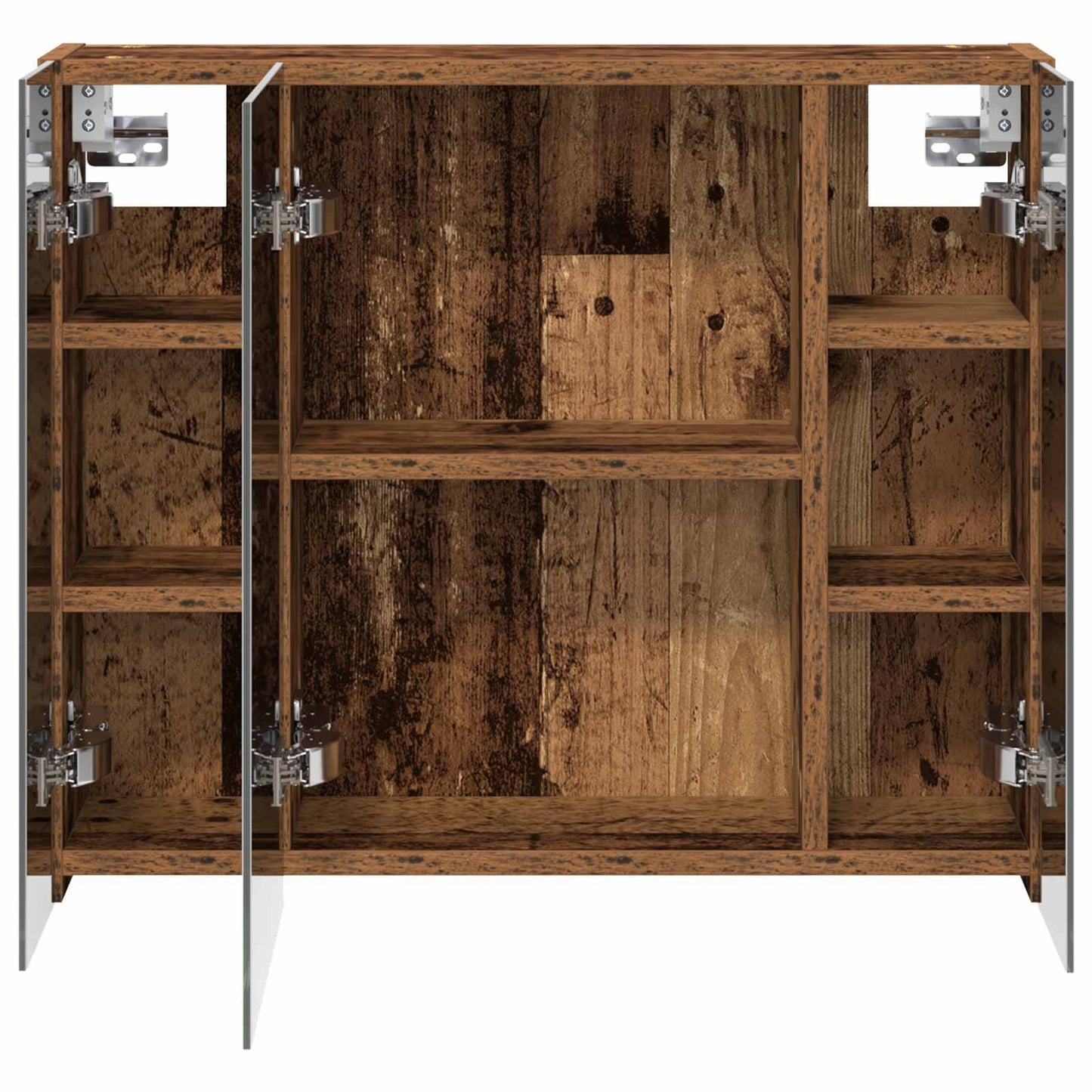 vidaXL Bathroom Mirror Cabinet Old Wood 60 x 14.5 x 50 cm
