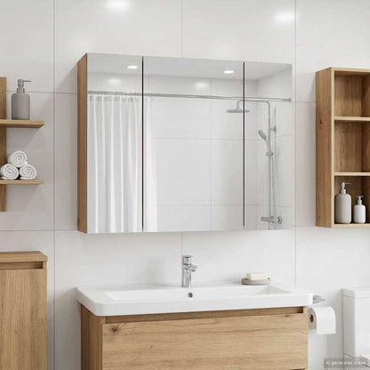 vidaXL Bathroom Mirror Cabinet Artisian Oak 60 x 14.5 x 50 cm