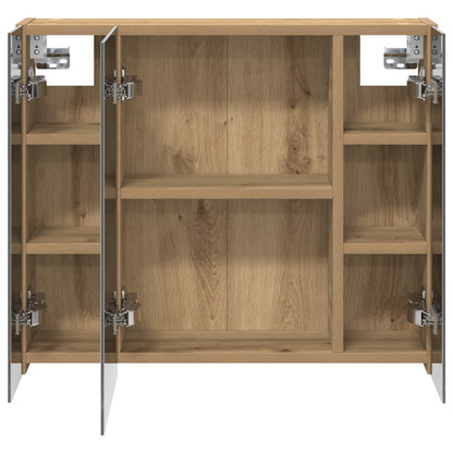 vidaXL Bathroom Mirror Cabinet Artisian Oak 60 x 14.5 x 50 cm