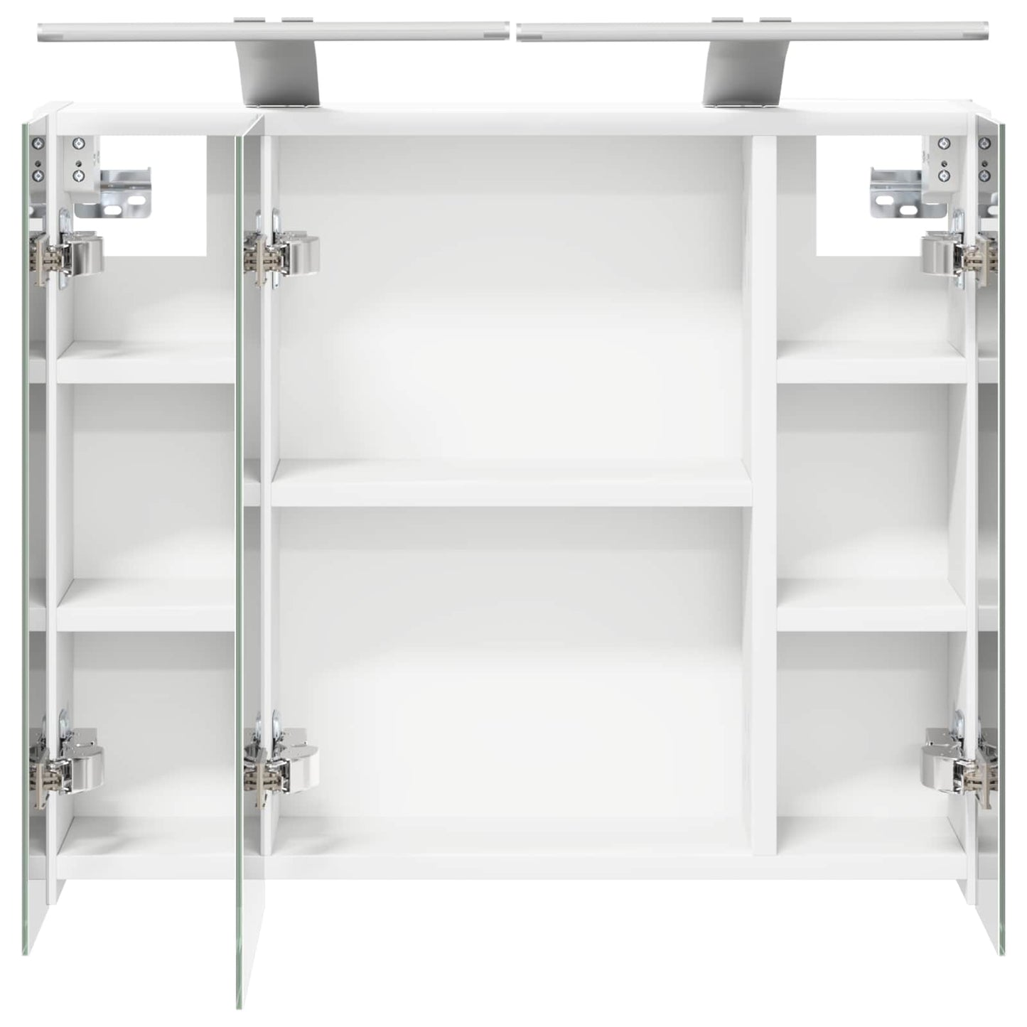 vidaXL Bathroom Mirror Cabinet White 60 x 14.5 x 50 cm Engineered wood