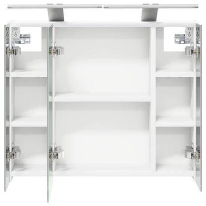 vidaXL Bathroom Mirror Cabinet White 60 x 14.5 x 50 cm Engineered wood