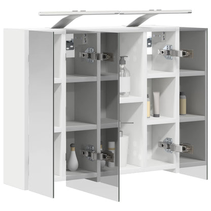 vidaXL Bathroom Mirror Cabinet White 60 x 14.5 x 50 cm Engineered wood