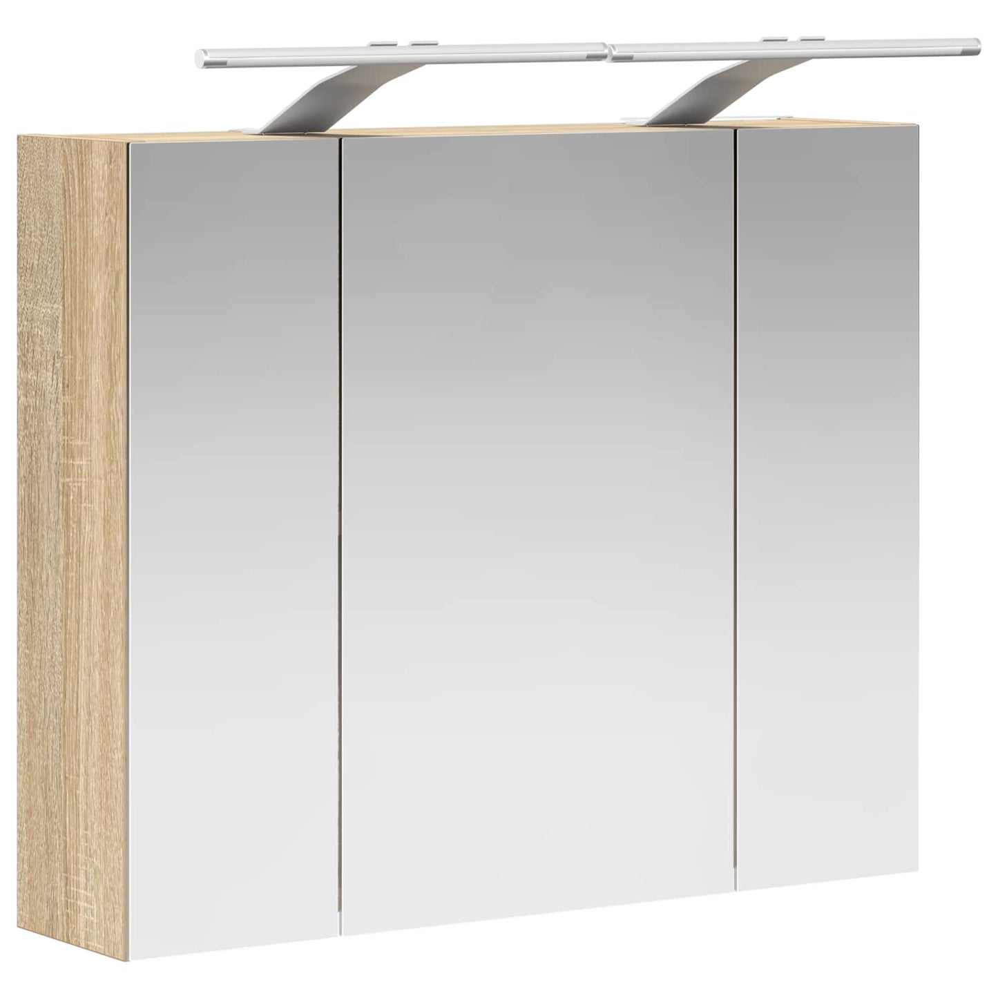 vidaXL Bathroom Mirror Cabinet Sonoma Oak 60 x 14.5 x 50 cm