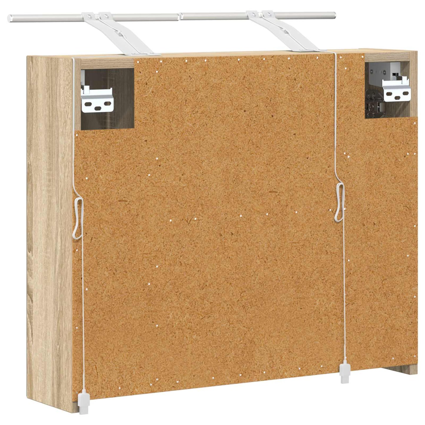 vidaXL Bathroom Mirror Cabinet Sonoma Oak 60 x 14.5 x 50 cm