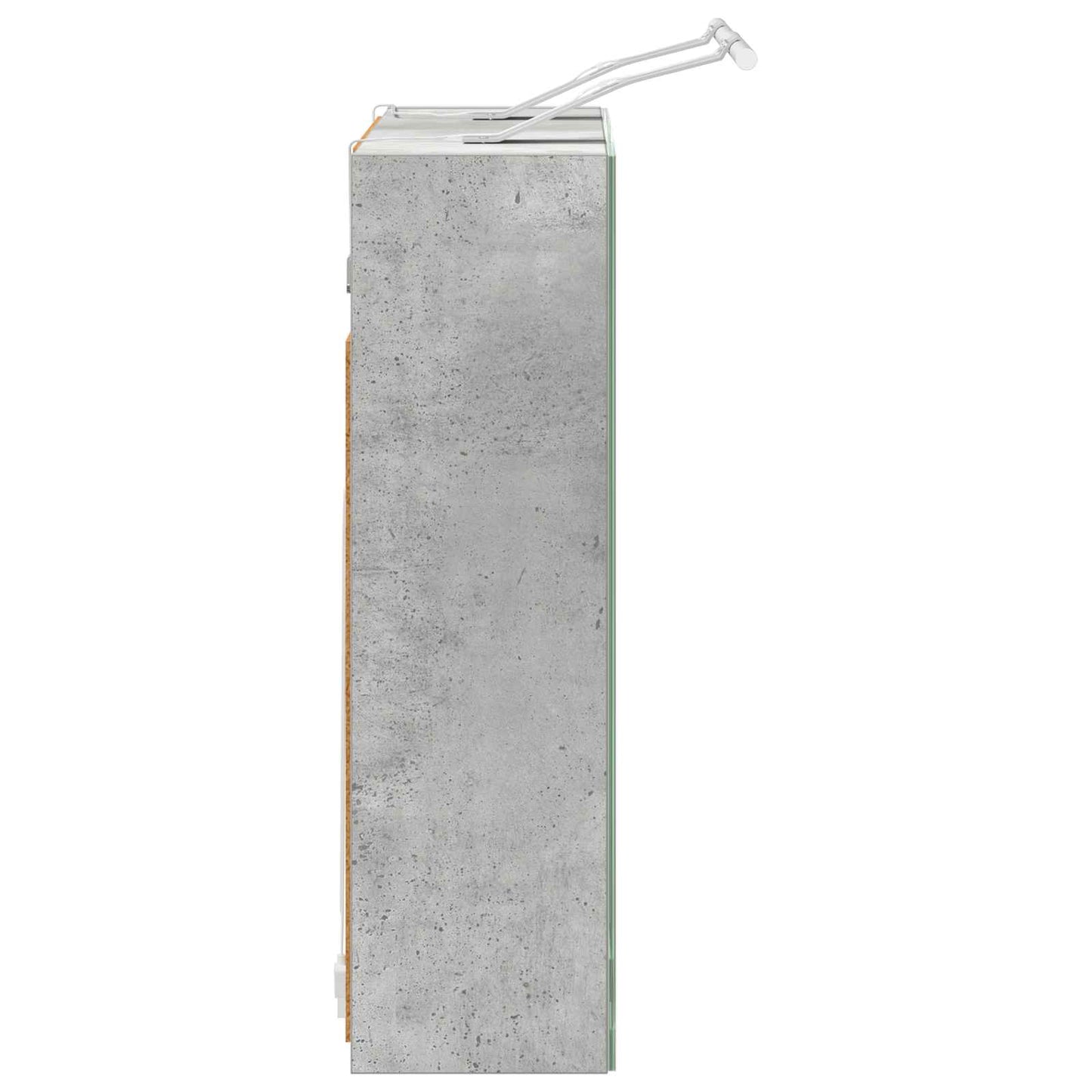 vidaXL Bathroom Mirror Cabinet Concrete Grey 60 x 14.5 x 50 cm
