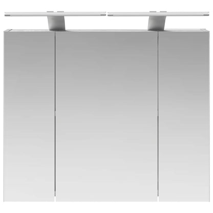 vidaXL Bathroom Mirror Cabinet Grey Sonoma 60 x 14.5 x 50 cm