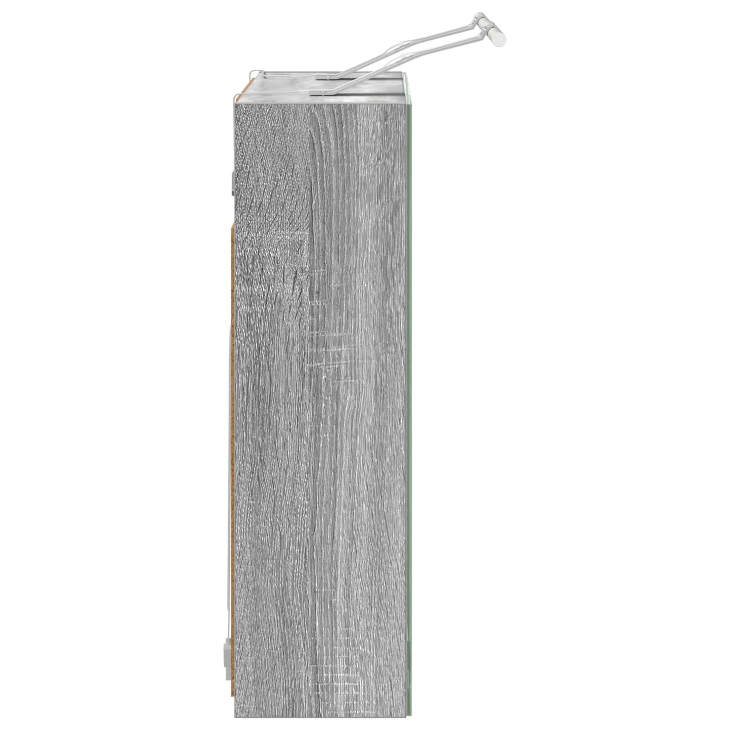 vidaXL Bathroom Mirror Cabinet Grey Sonoma 60 x 14.5 x 50 cm