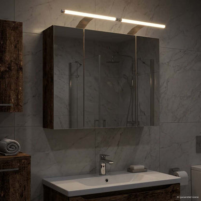 vidaXL Bathroom Mirror Cabinet Old Wood 60 x 14.5 x 50 cm