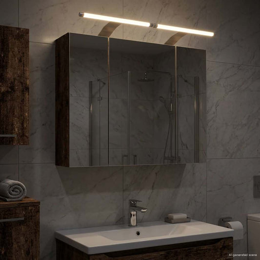 vidaXL Bathroom Mirror Cabinet Old Wood 60 x 14.5 x 50 cm