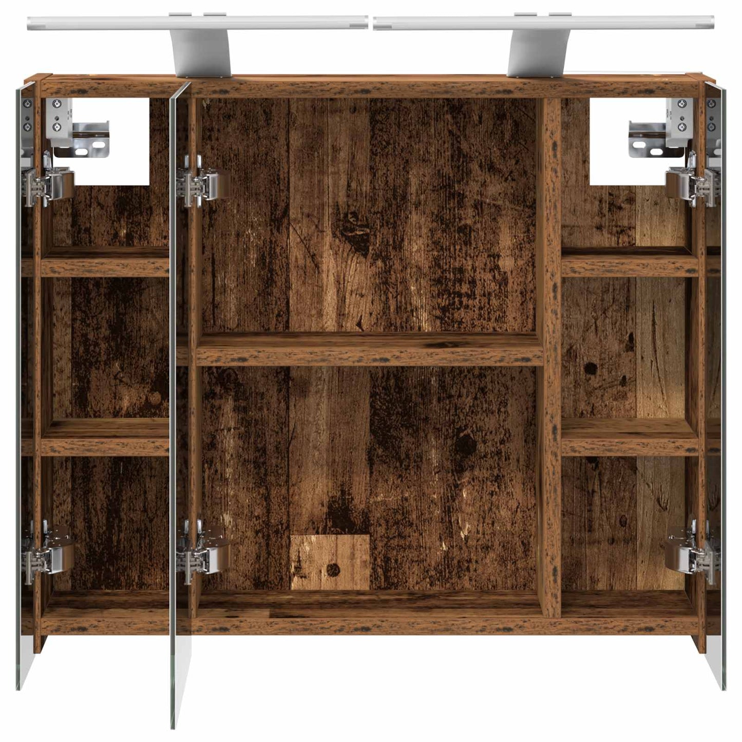 vidaXL Bathroom Mirror Cabinet Old Wood 60 x 14.5 x 50 cm