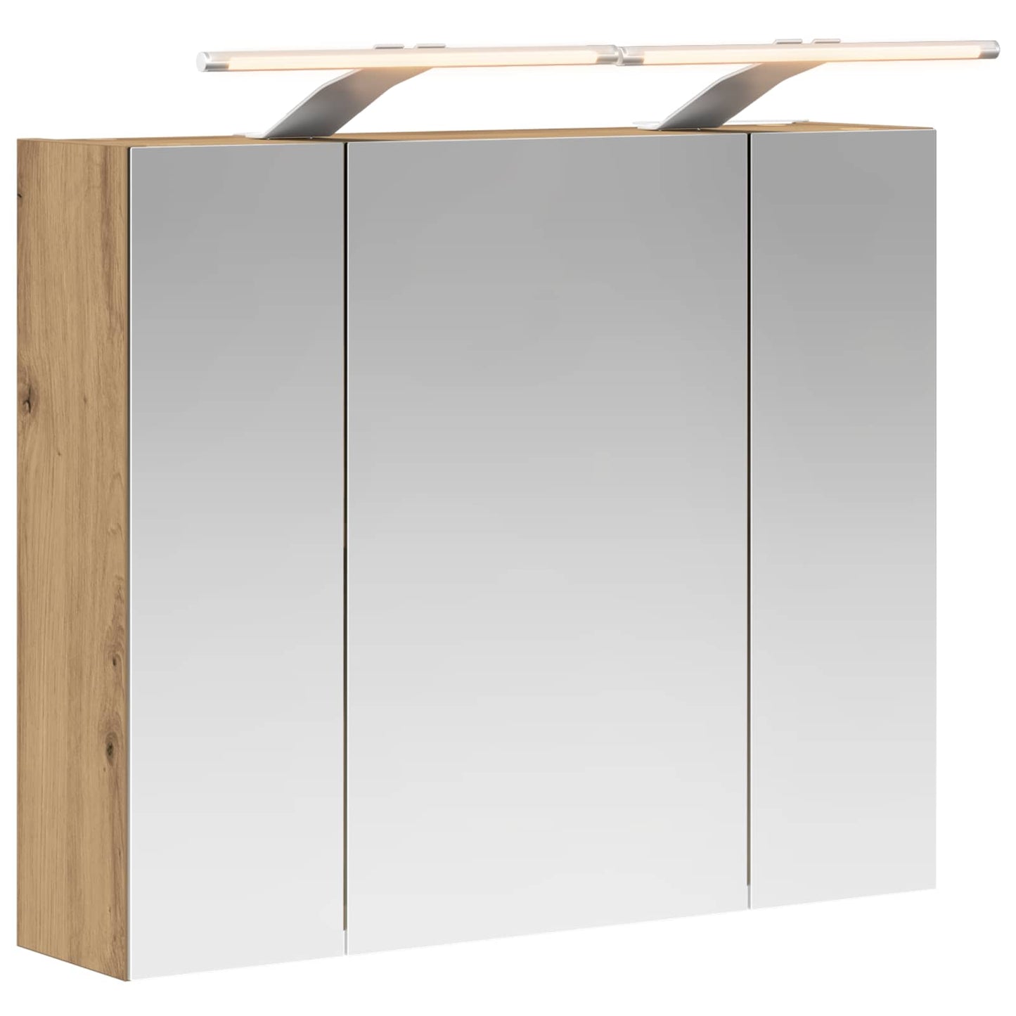 vidaXL Bathroom Mirror Cabinet Artisian Oak 60 x 14.5 x 50 cm