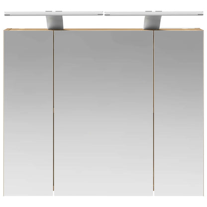 vidaXL Bathroom Mirror Cabinet Artisian Oak 60 x 14.5 x 50 cm
