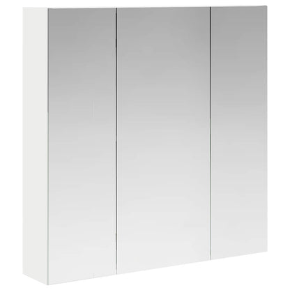vidaXL Bathroom Mirror Cabinet White 70 x 14.5 x 70 cm Engineered wood