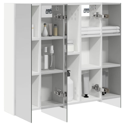 vidaXL Bathroom Mirror Cabinet White 70 x 14.5 x 70 cm Engineered wood