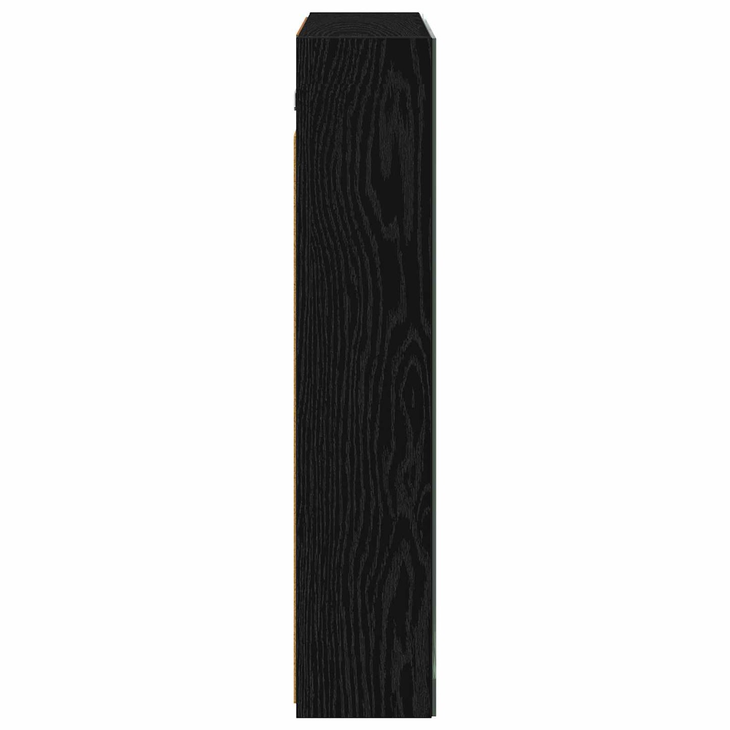 vidaXL Bathroom Mirror Cabinet Black Oak 70 x 14.5 x 70 cm