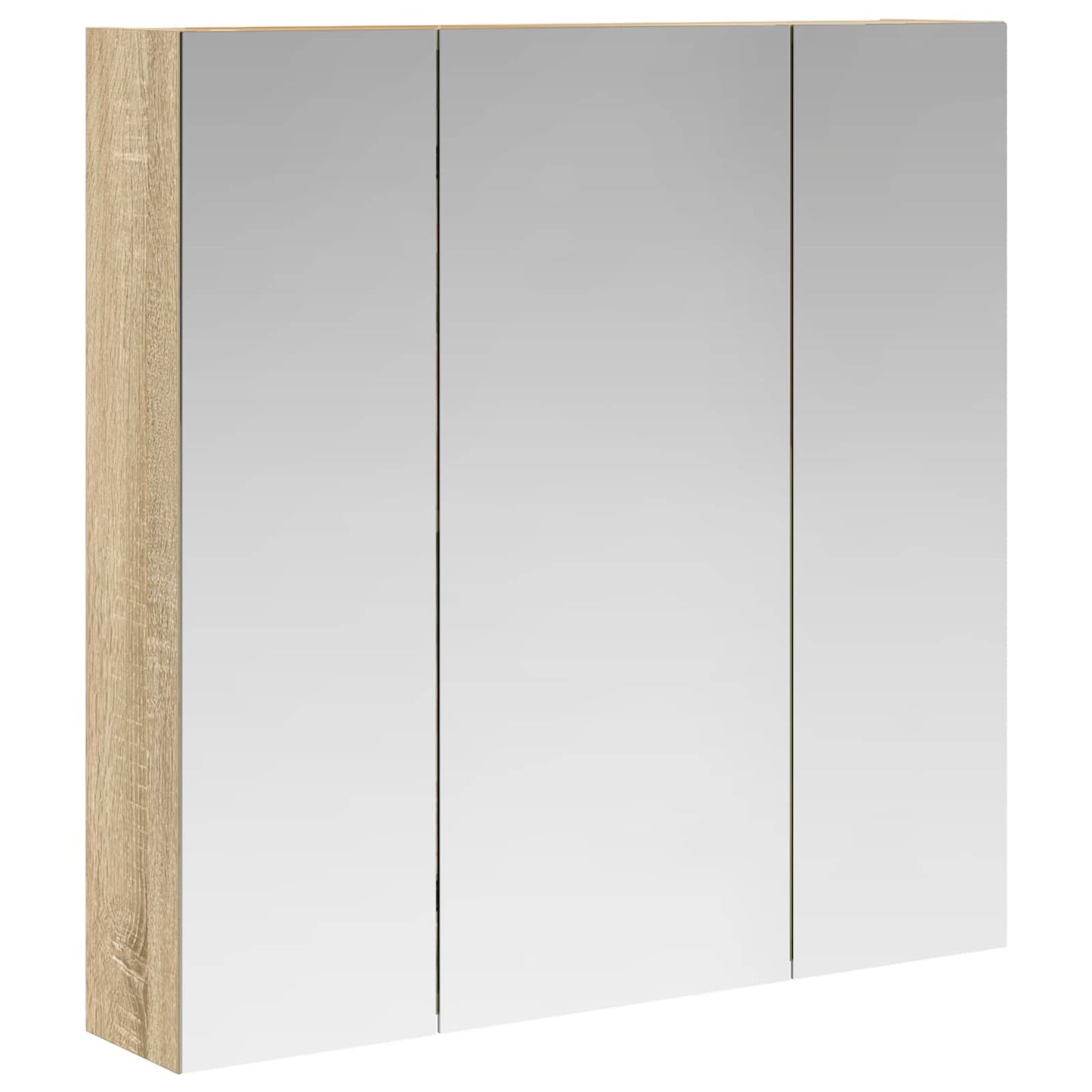 vidaXL Bathroom Mirror Cabinet Sonoma Oak 70 x 14.5 x 70 cm
