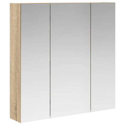 vidaXL Bathroom Mirror Cabinet Sonoma Oak 70 x 14.5 x 70 cm