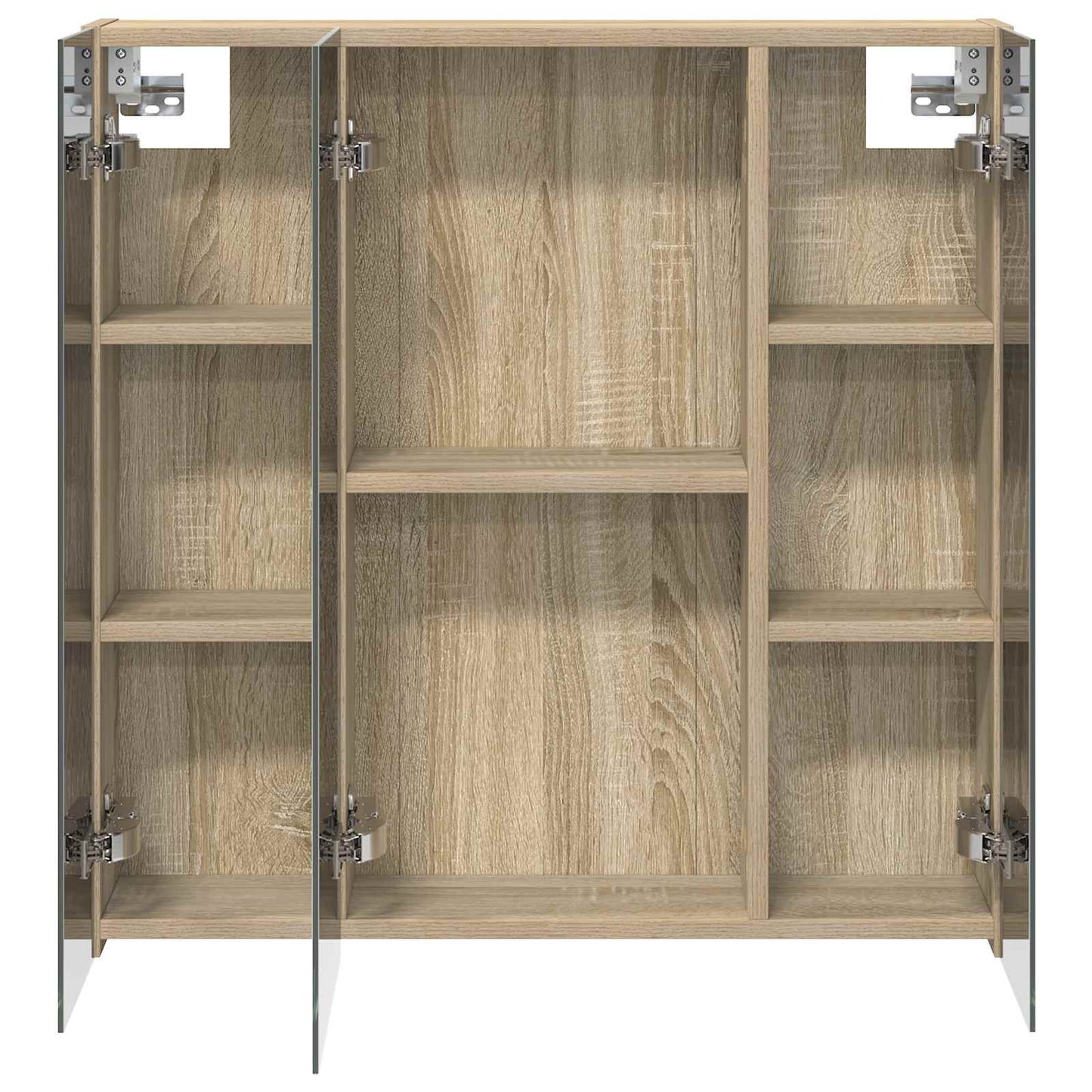 vidaXL Bathroom Mirror Cabinet Sonoma Oak 70 x 14.5 x 70 cm