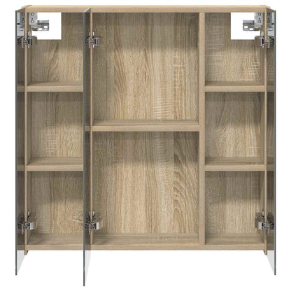 vidaXL Bathroom Mirror Cabinet Sonoma Oak 70 x 14.5 x 70 cm