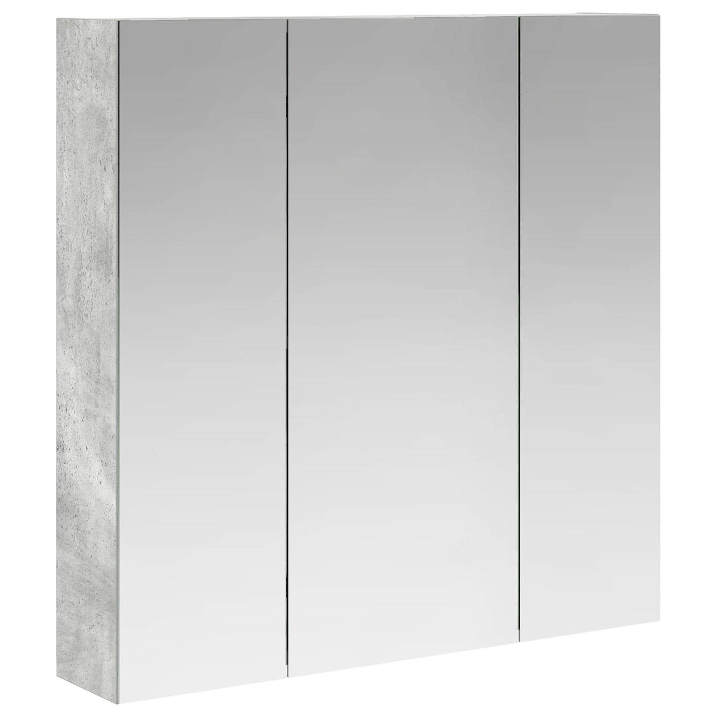 vidaXL Bathroom Mirror Cabinet Concrete Grey 70 x 14.5 x 70 cm