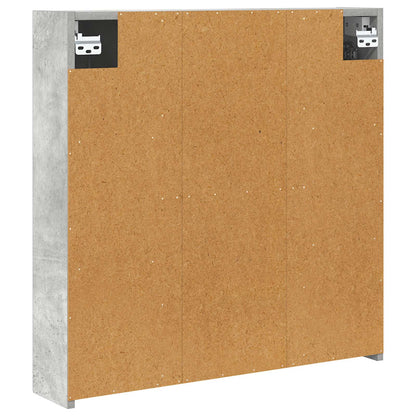 vidaXL Bathroom Mirror Cabinet Concrete Grey 70 x 14.5 x 70 cm