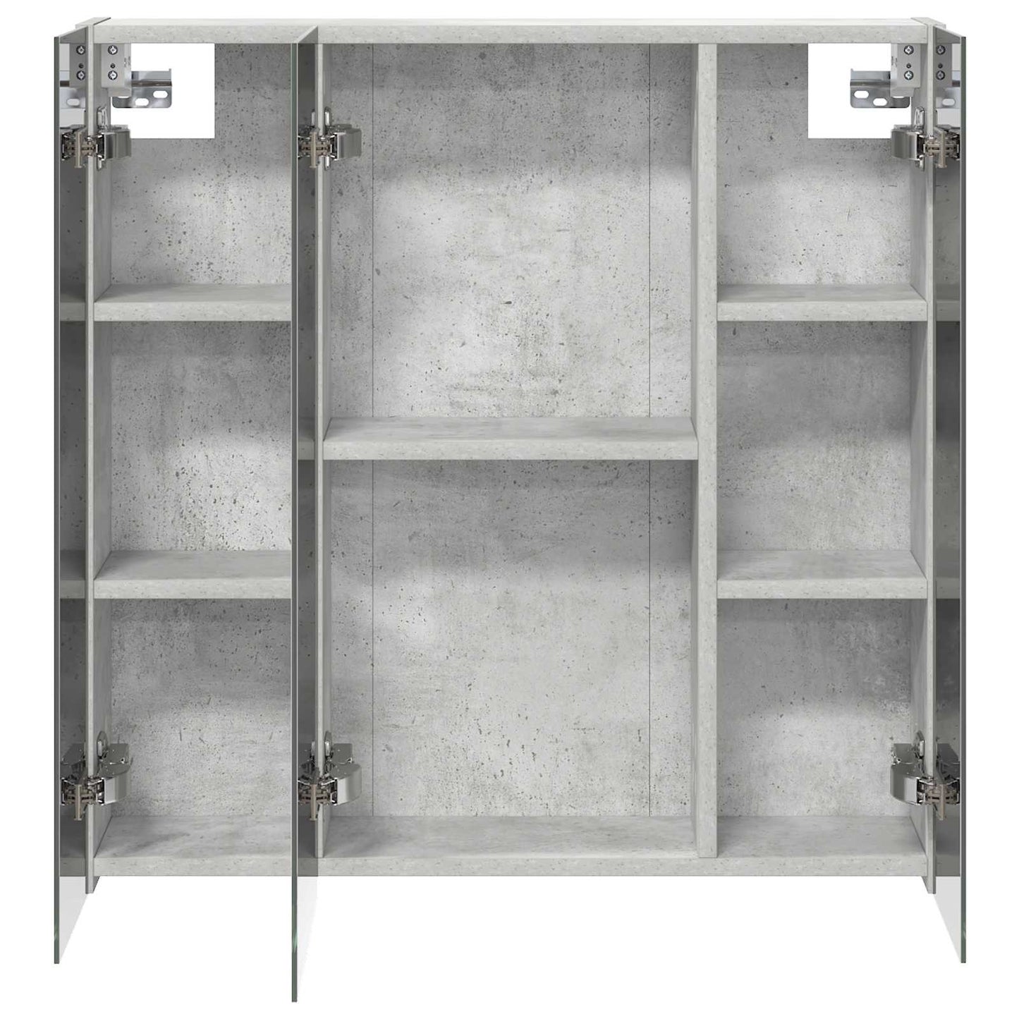 vidaXL Bathroom Mirror Cabinet Concrete Grey 70 x 14.5 x 70 cm