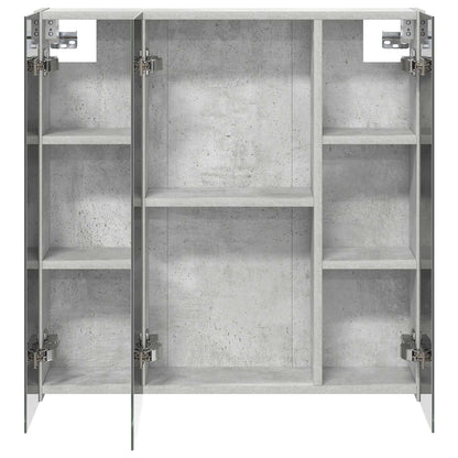 vidaXL Bathroom Mirror Cabinet Concrete Grey 70 x 14.5 x 70 cm