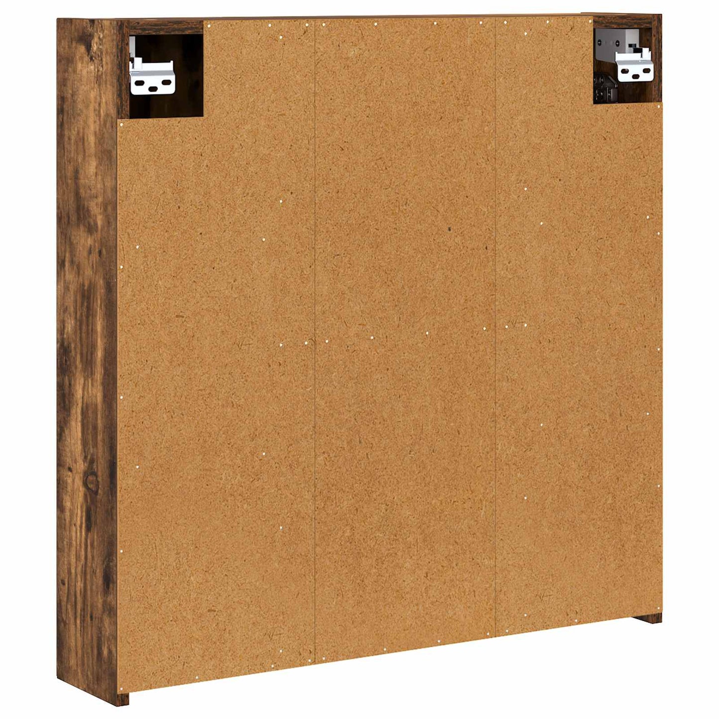 vidaXL Bathroom Mirror Cabinet Smoked Oak 70 x 14.5 x 70 cm