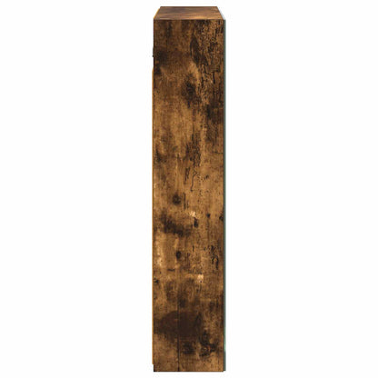 vidaXL Bathroom Mirror Cabinet Smoked Oak 70 x 14.5 x 70 cm