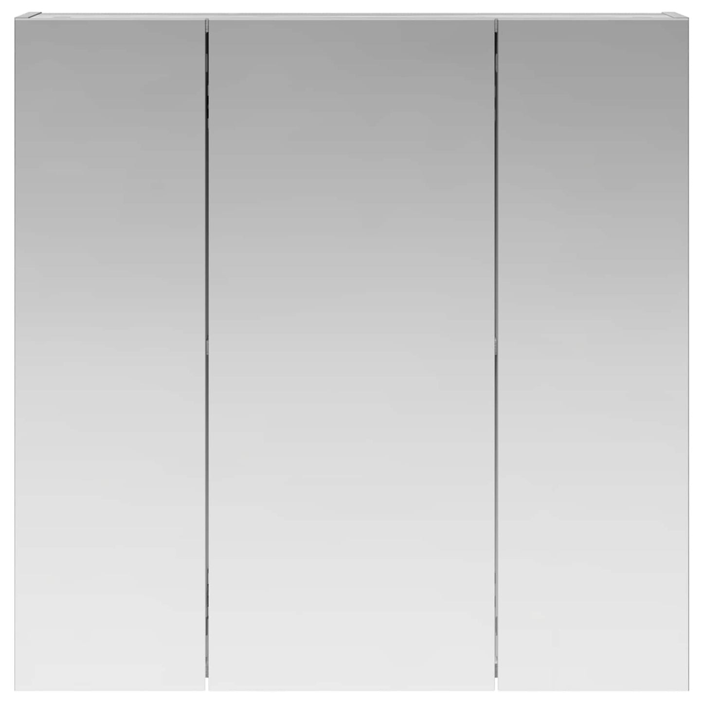 vidaXL Bathroom Mirror Cabinet Grey Sonoma 70 x 14.5 x 70 cm