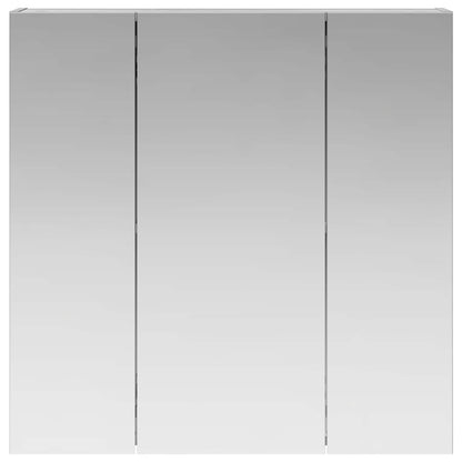 vidaXL Bathroom Mirror Cabinet Grey Sonoma 70 x 14.5 x 70 cm