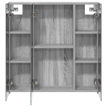 vidaXL Bathroom Mirror Cabinet Grey Sonoma 70 x 14.5 x 70 cm