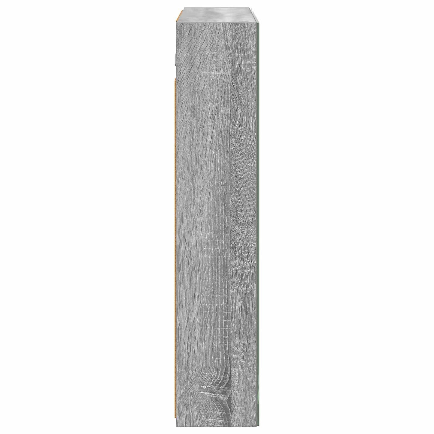 vidaXL Bathroom Mirror Cabinet Grey Sonoma 70 x 14.5 x 70 cm