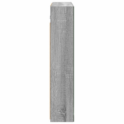vidaXL Bathroom Mirror Cabinet Grey Sonoma 70 x 14.5 x 70 cm