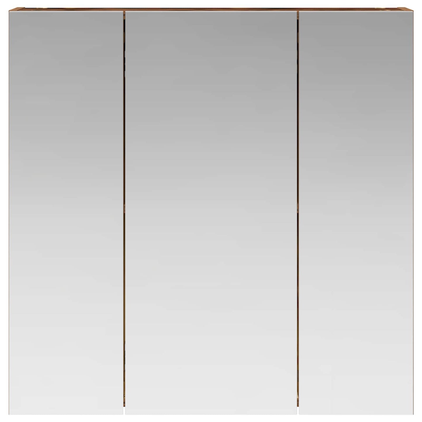 vidaXL Bathroom Mirror Cabinet Old Wood 70 x 14.5 x 70 cm