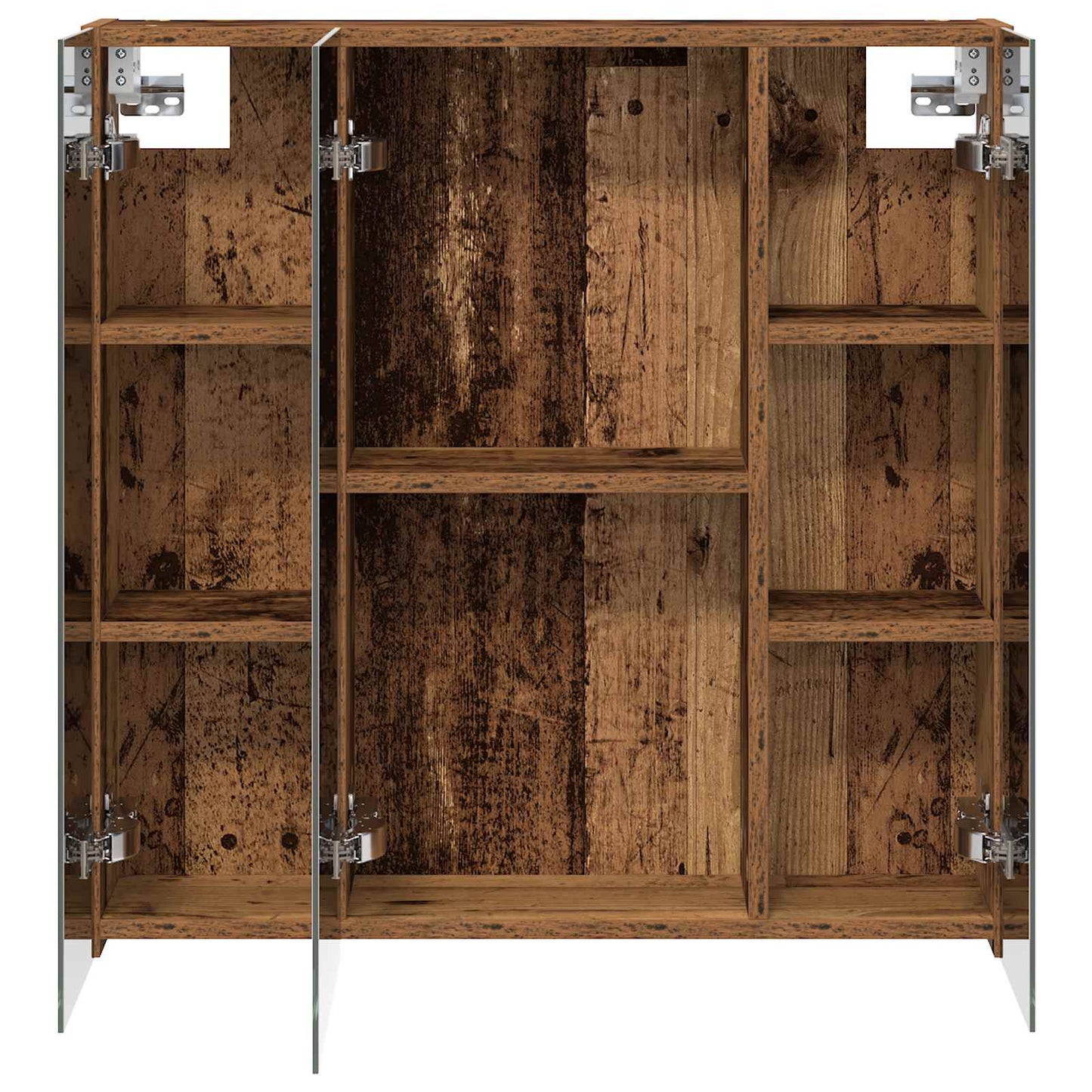 vidaXL Bathroom Mirror Cabinet Old Wood 70 x 14.5 x 70 cm