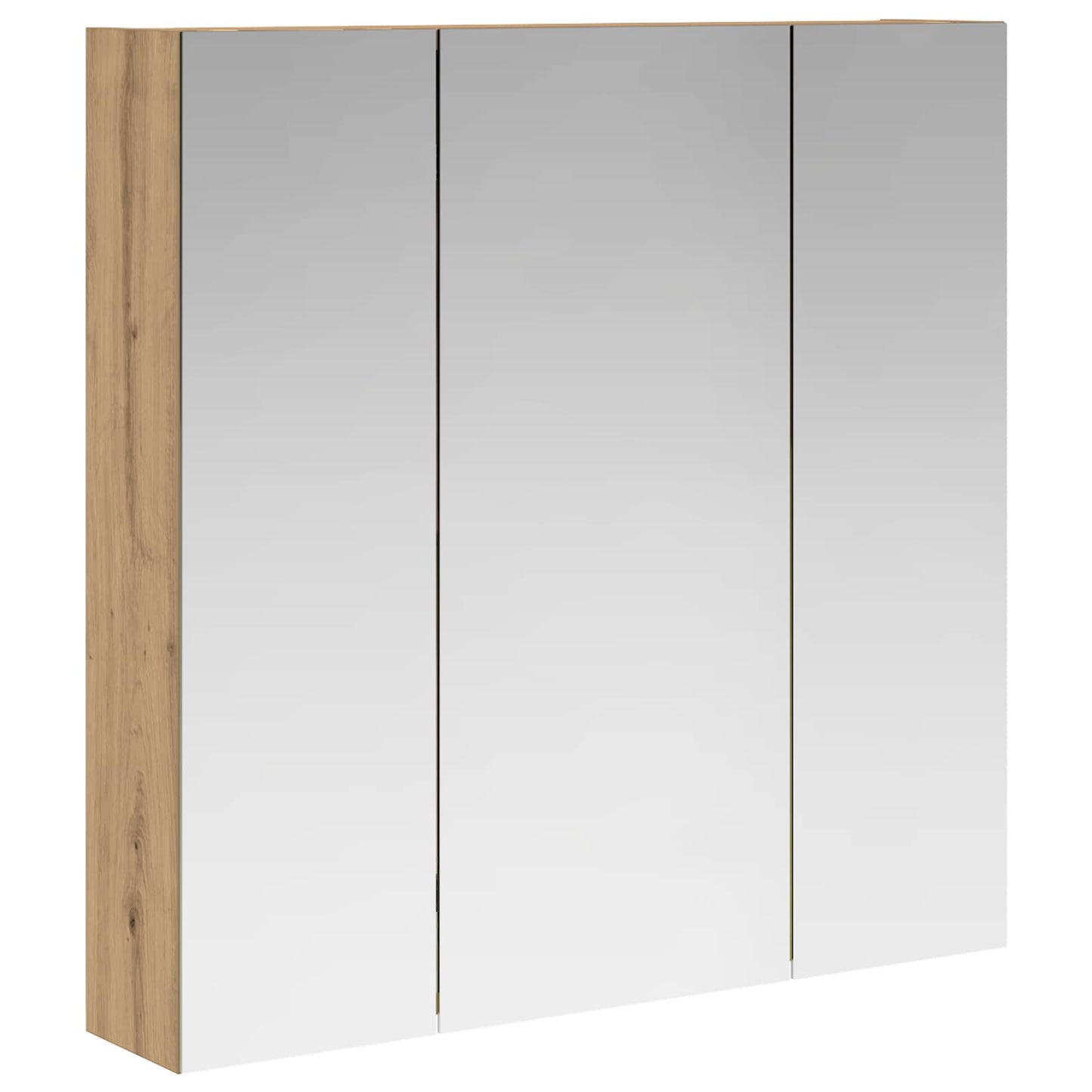 vidaXL Bathroom Mirror Cabinet Artisian Oak 70 x 14.5 x 70 cm