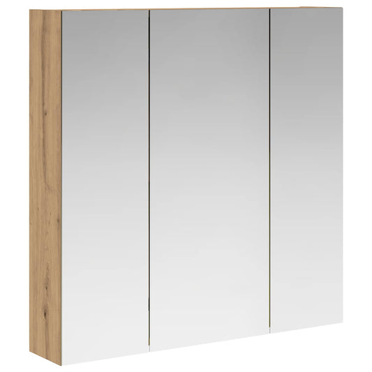 vidaXL Bathroom Mirror Cabinet Artisian Oak 70 x 14.5 x 70 cm