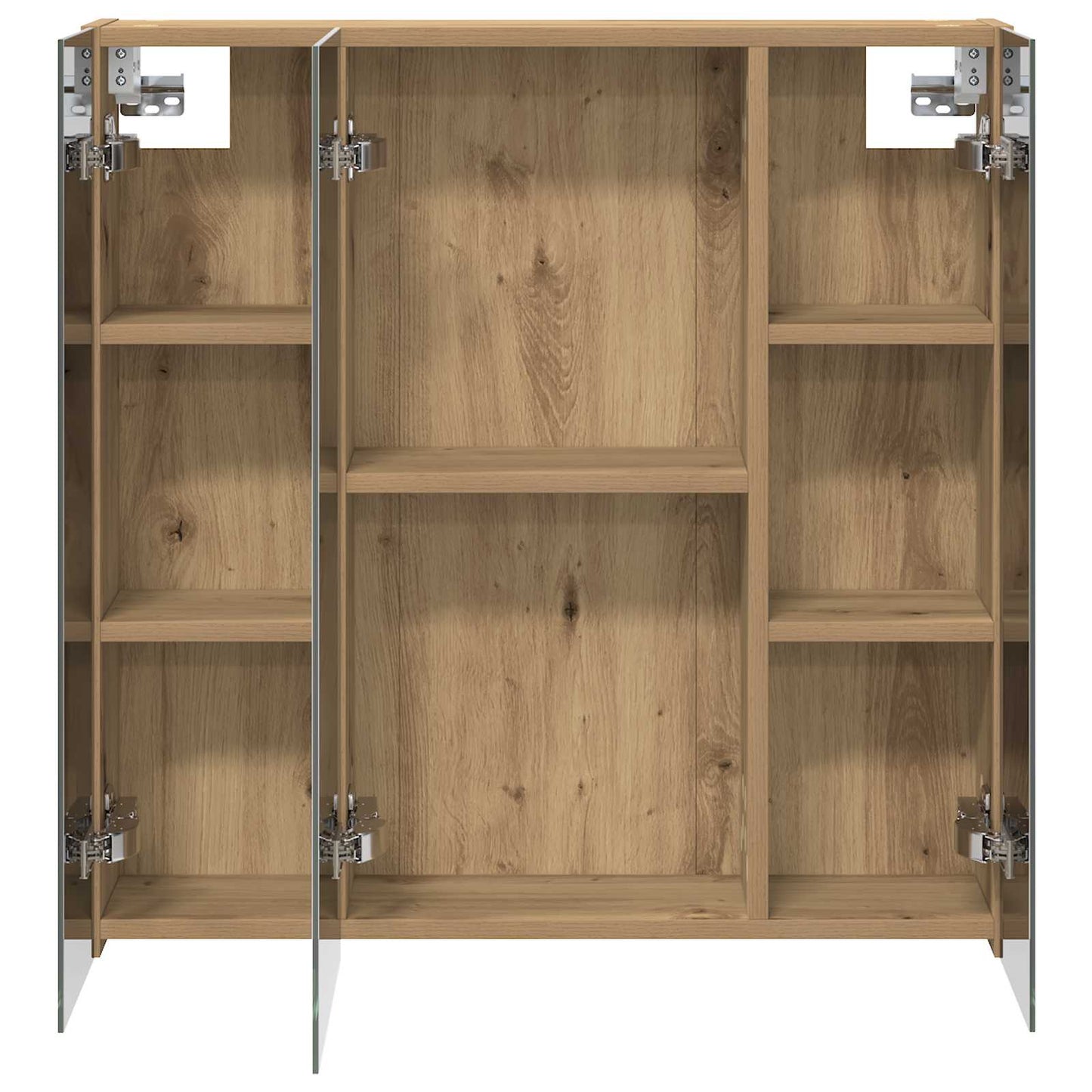 vidaXL Bathroom Mirror Cabinet Artisian Oak 70 x 14.5 x 70 cm