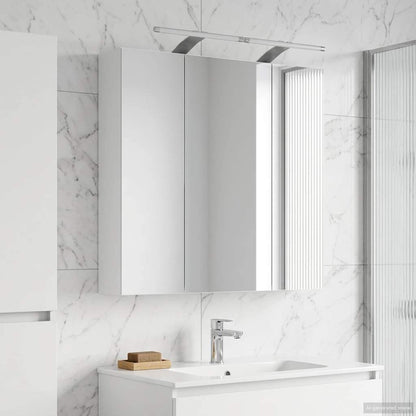 vidaXL Bathroom Mirror Cabinet White 70 x 14.5 x 70 cm Engineered wood