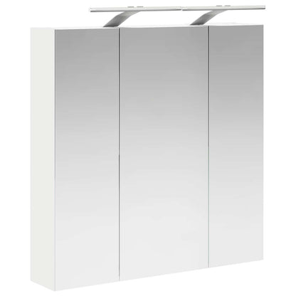 vidaXL Bathroom Mirror Cabinet White 70 x 14.5 x 70 cm Engineered wood