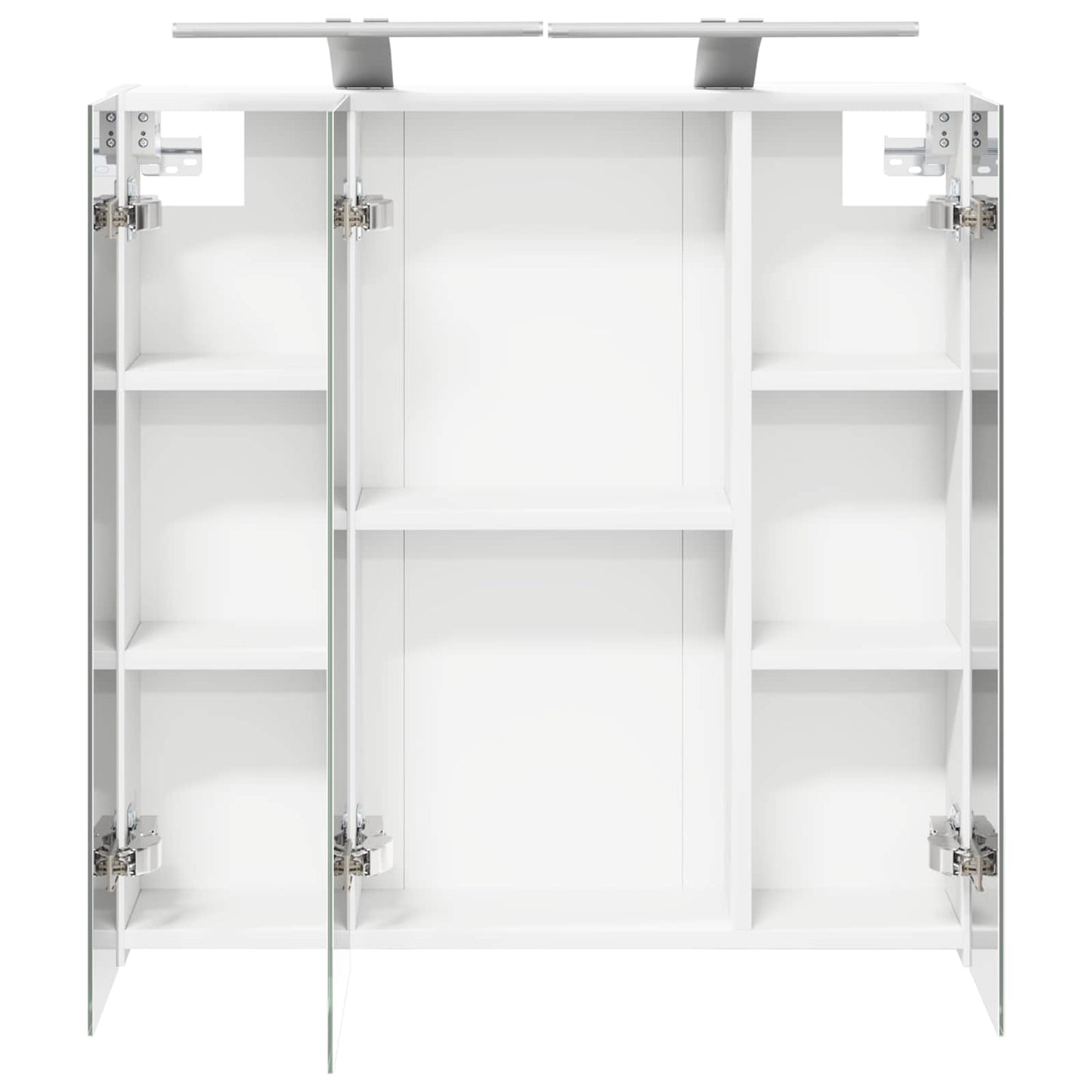 vidaXL Bathroom Mirror Cabinet White 70 x 14.5 x 70 cm Engineered wood
