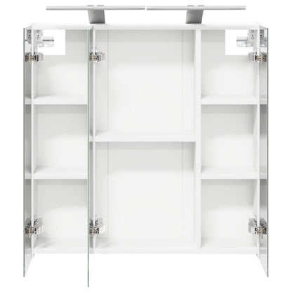 vidaXL Bathroom Mirror Cabinet White 70 x 14.5 x 70 cm Engineered wood