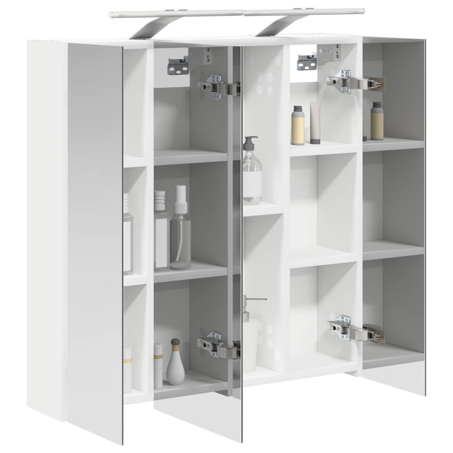 vidaXL Bathroom Mirror Cabinet White 70 x 14.5 x 70 cm Engineered wood