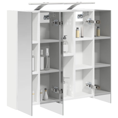 vidaXL Bathroom Mirror Cabinet White 70 x 14.5 x 70 cm Engineered wood