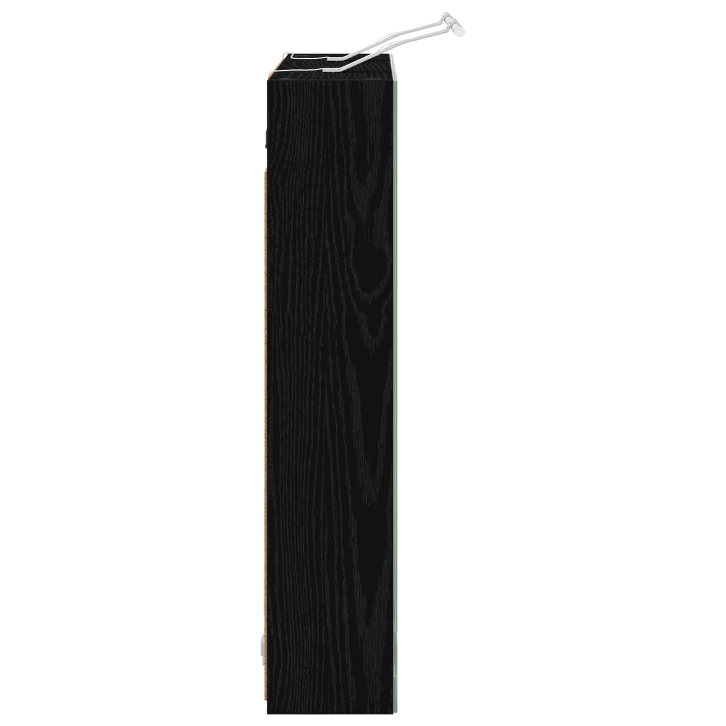 vidaXL Bathroom Mirror Cabinet Black Oak 70 x 14.5 x 70 cm